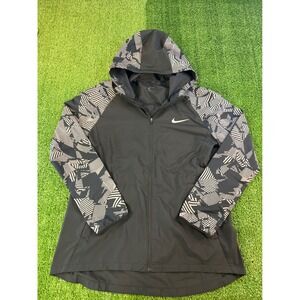 Nike Womens Essential‎ Flash Reflective Running Jacket  Black Large AQ4743-010